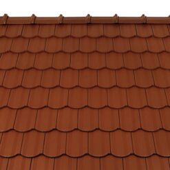 Kékes Plus ívesvágású alapcserép FusionProtect rézbarna