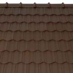 Kékes Plus ívesvágású alapcserép FusionProtect sötétbarna