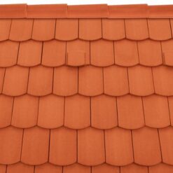 Pilis ívesvágású alapcserép Natur téglavörös